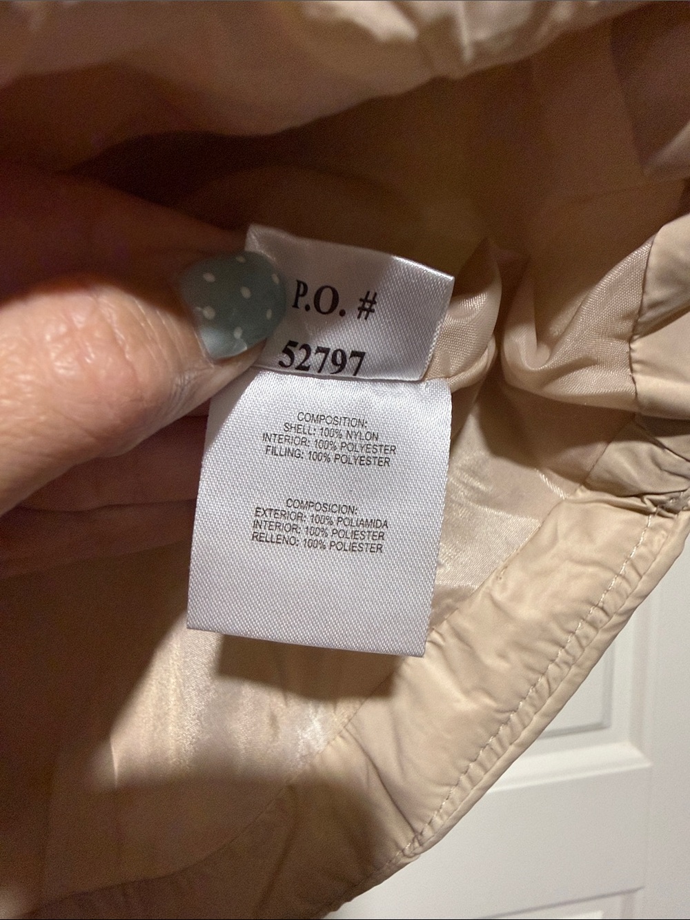 Boutique 9 Light Beige Quilted Puffer Vest fall - Picture 6 of 9